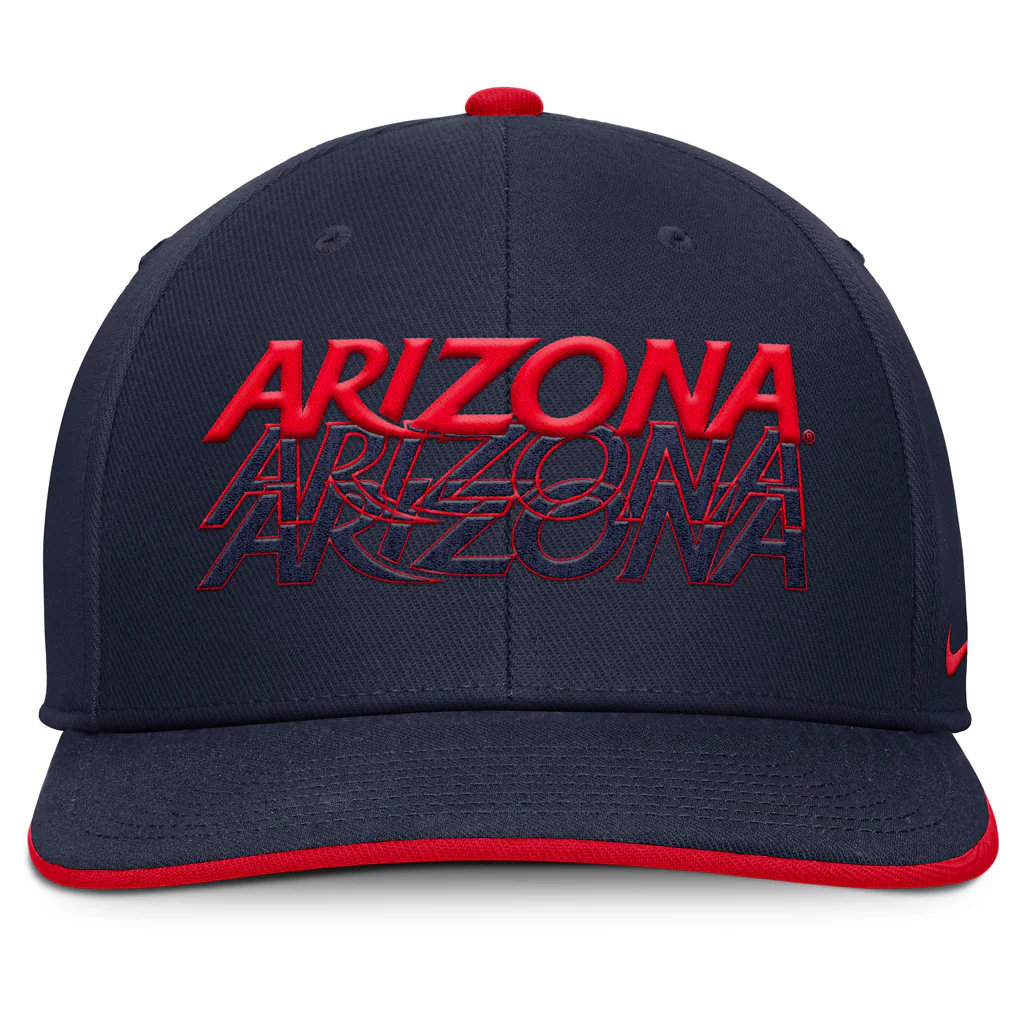 NCAA Arizona Wildcats Nike Repeat Outline Snapback Hat - Navy - Image 2