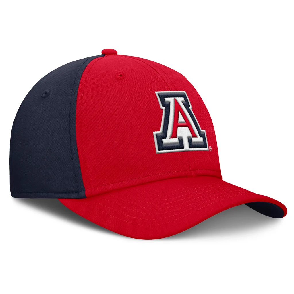 NCAA Arizona Wildcats Nike Rise Primary SwooshFlex Fit Hat - Red - Image 3
