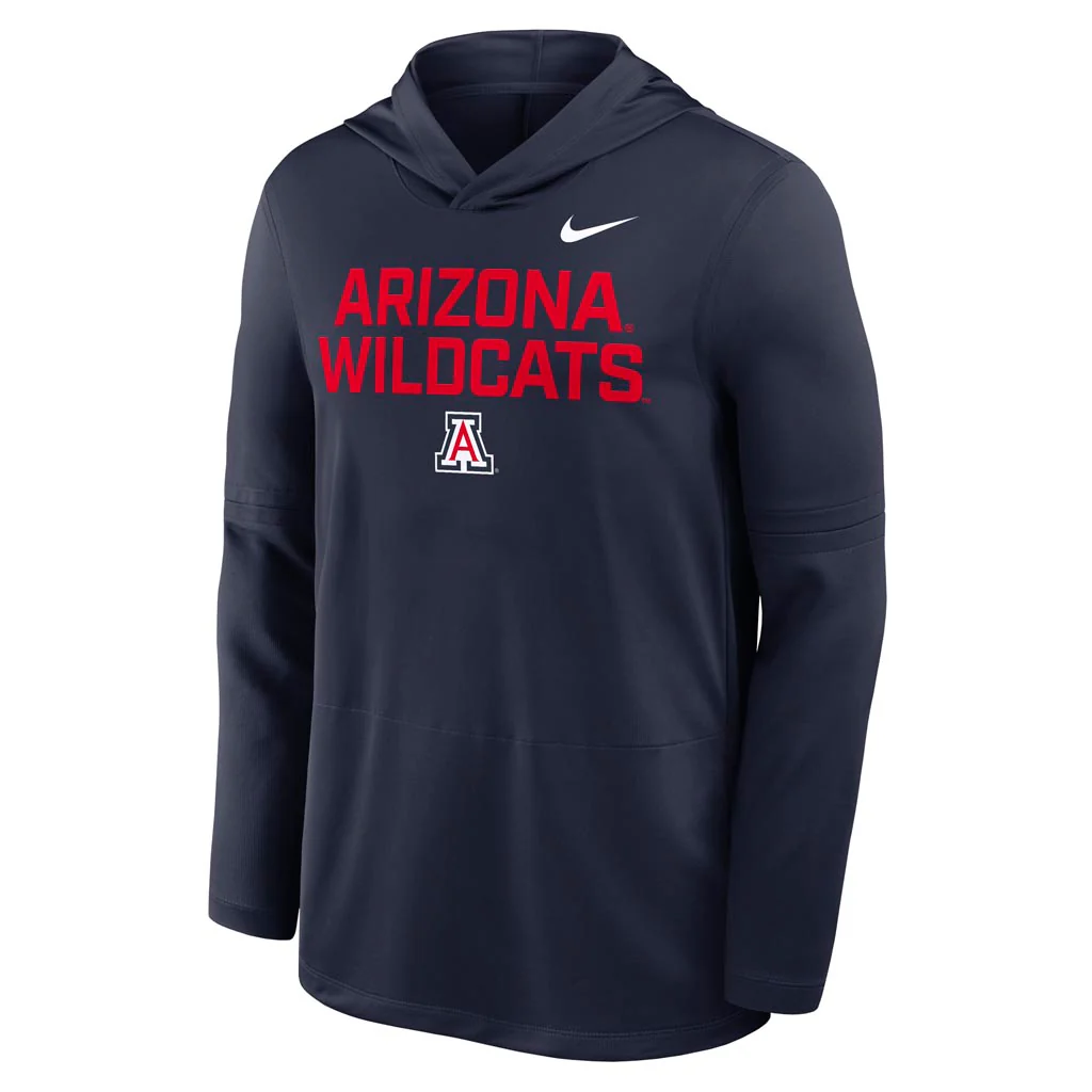 NCAA Arizona Wildcats Nike Script Lightweight Pullover Hoodie - Navy - Image 2