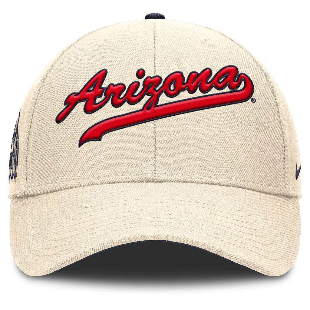 NCAA Arizona Wildcats Nike Script Primetime Snapback Hat - Natural - Image 3