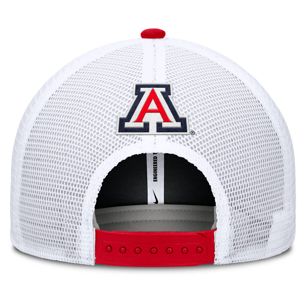 NCAA Arizona Wildcats Nike Script Snapback Trucker Hat - Red - Image 4