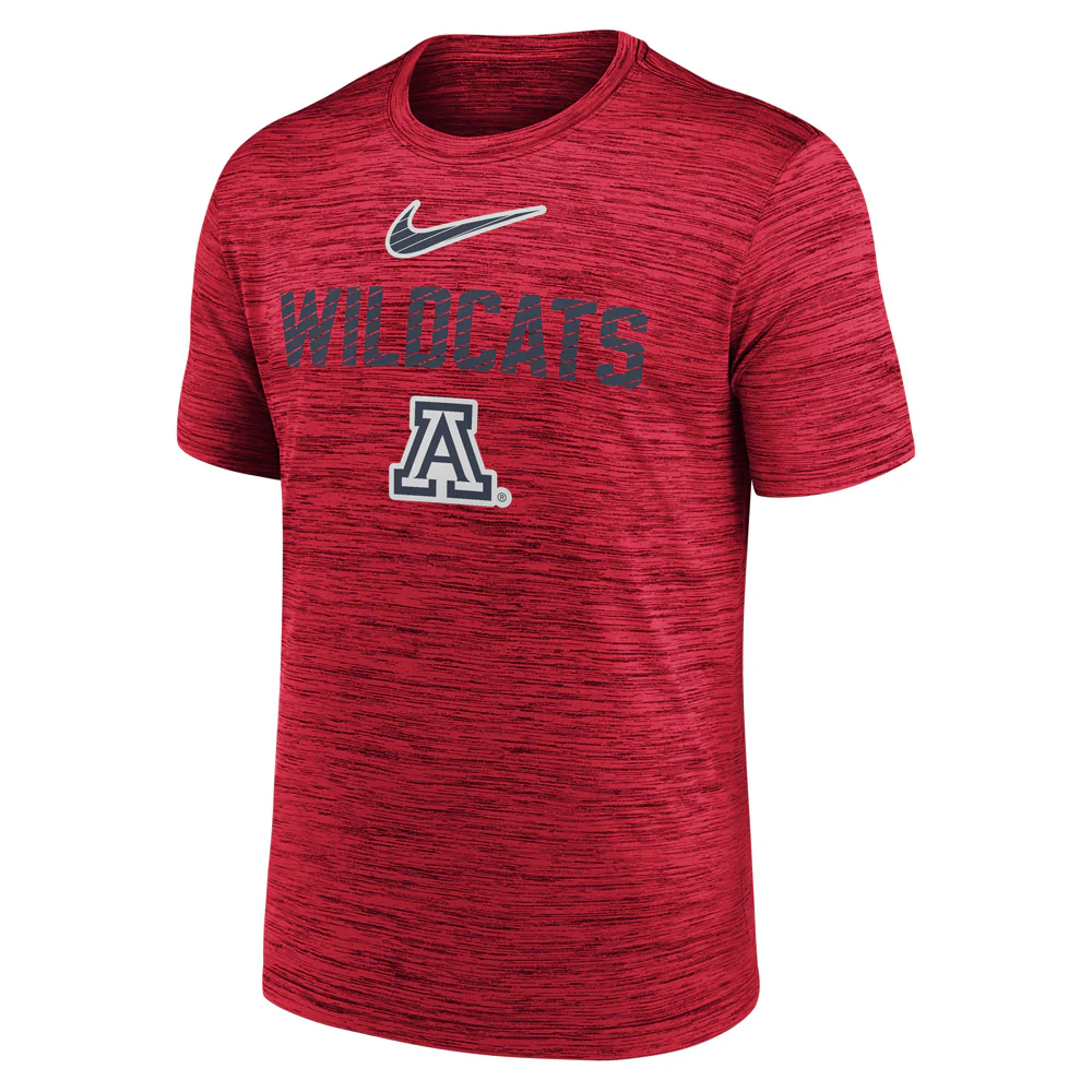 NCAA Arizona Wildcats Nike Slant Velocity T-Shirt - Red - Image 2