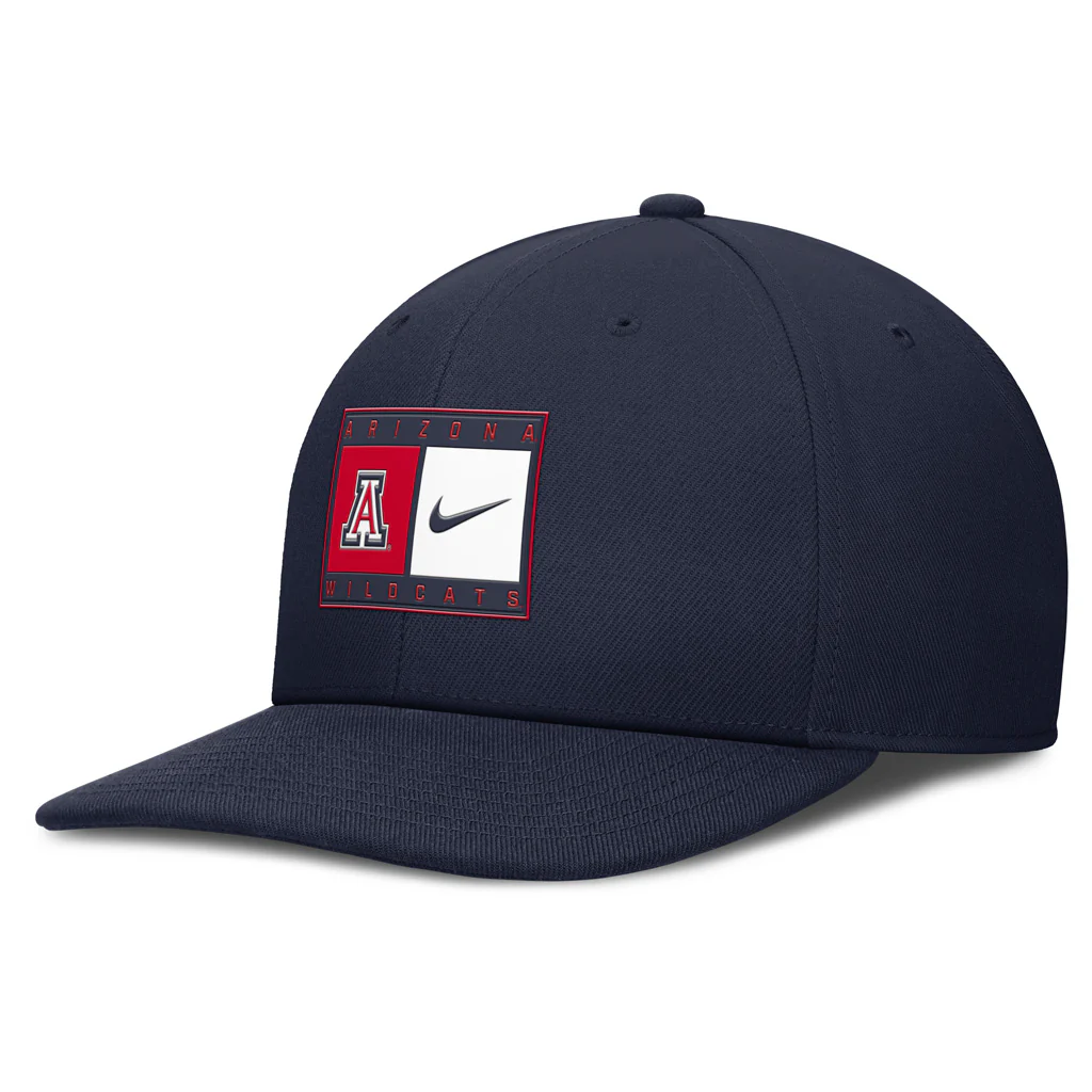 NCAA Arizona Wildcats Nike Split Panel Logo Snapback Hat - Navy