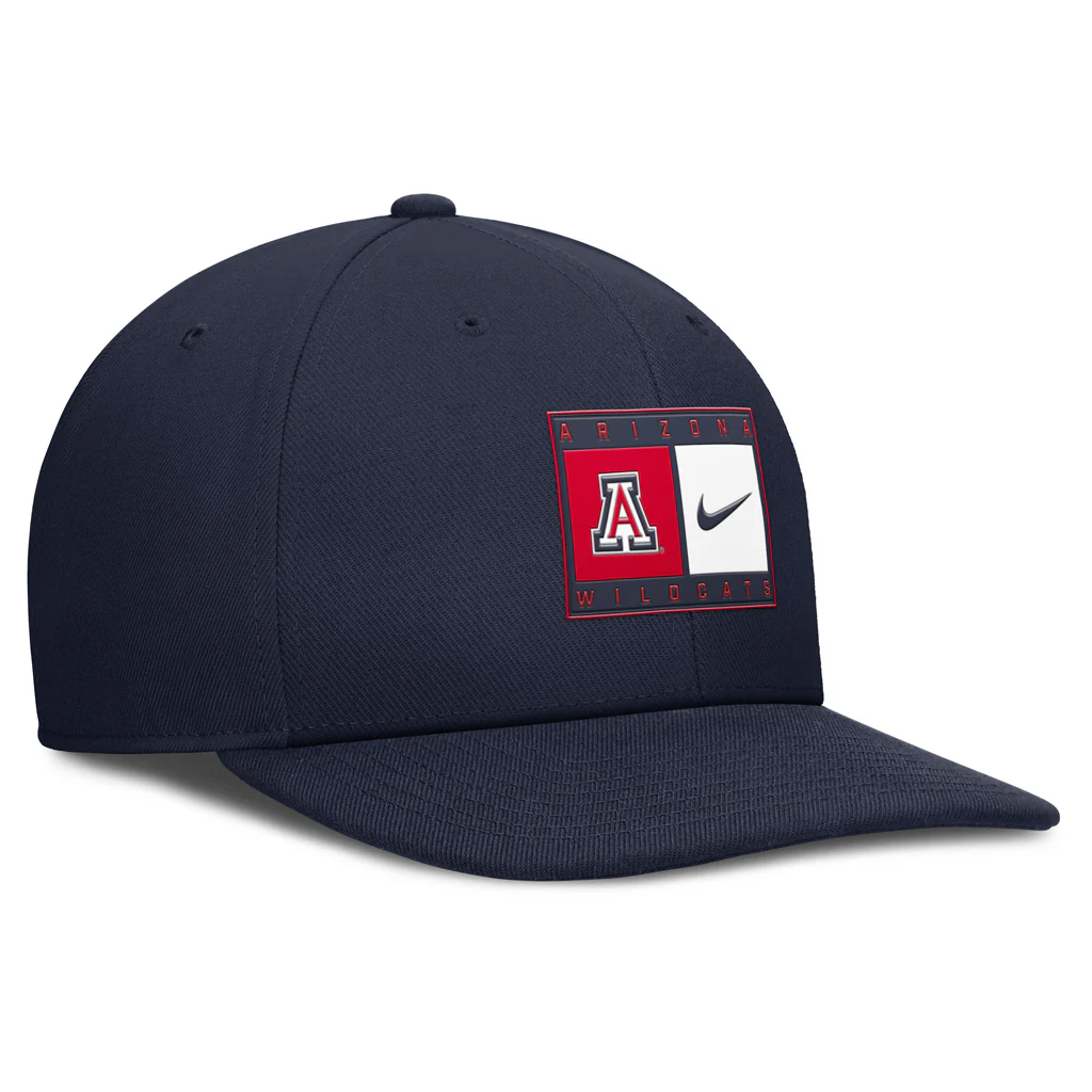 NCAA Arizona Wildcats Nike Split Panel Logo Snapback Hat - Navy - Image 2