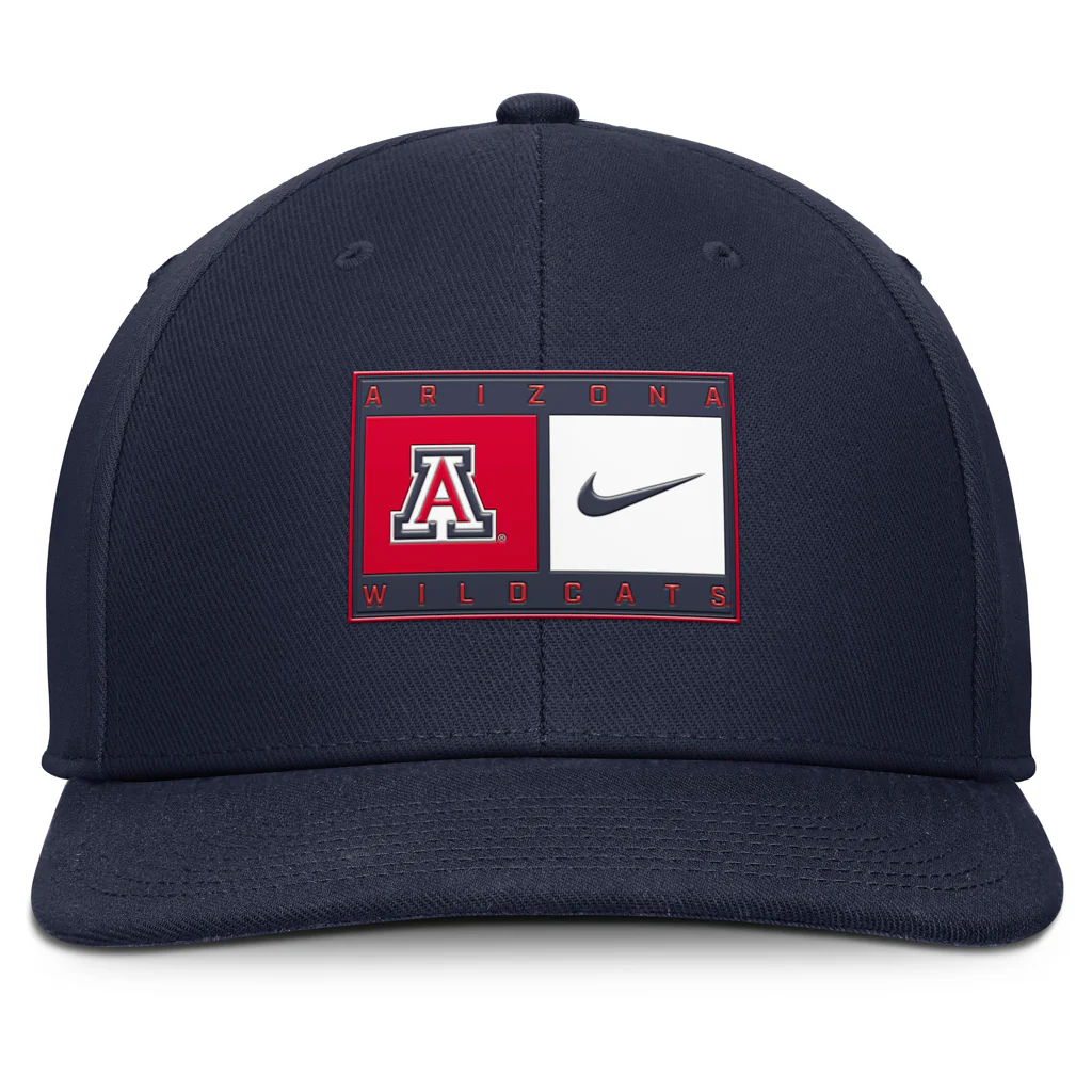 NCAA Arizona Wildcats Nike Split Panel Logo Snapback Hat - Navy - Image 3