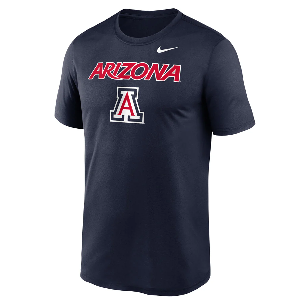 NCAA Arizona Wildcats Nike Stack Legend T-Shirt - Navy - Image 2