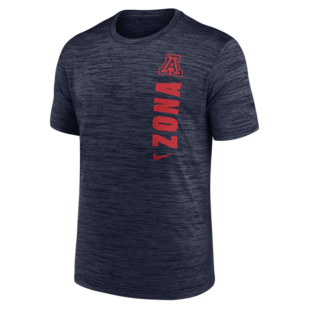 NCAA Arizona Wildcats Nike Team Issue Velocity T-Shirt - Navy - Image 2