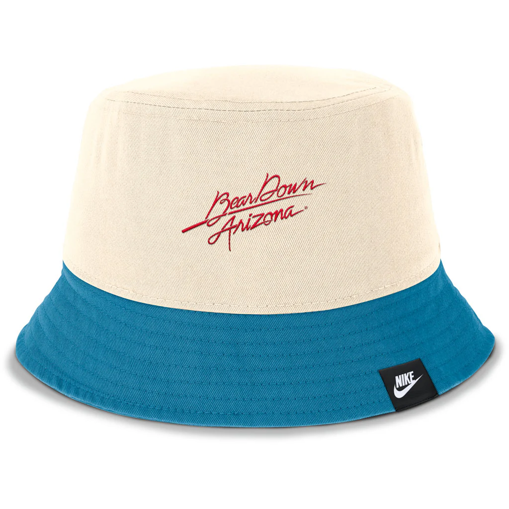 NCAA Arizona Wildcats Nike Throwback A Logo Bucket Hat - Cream - Image 2