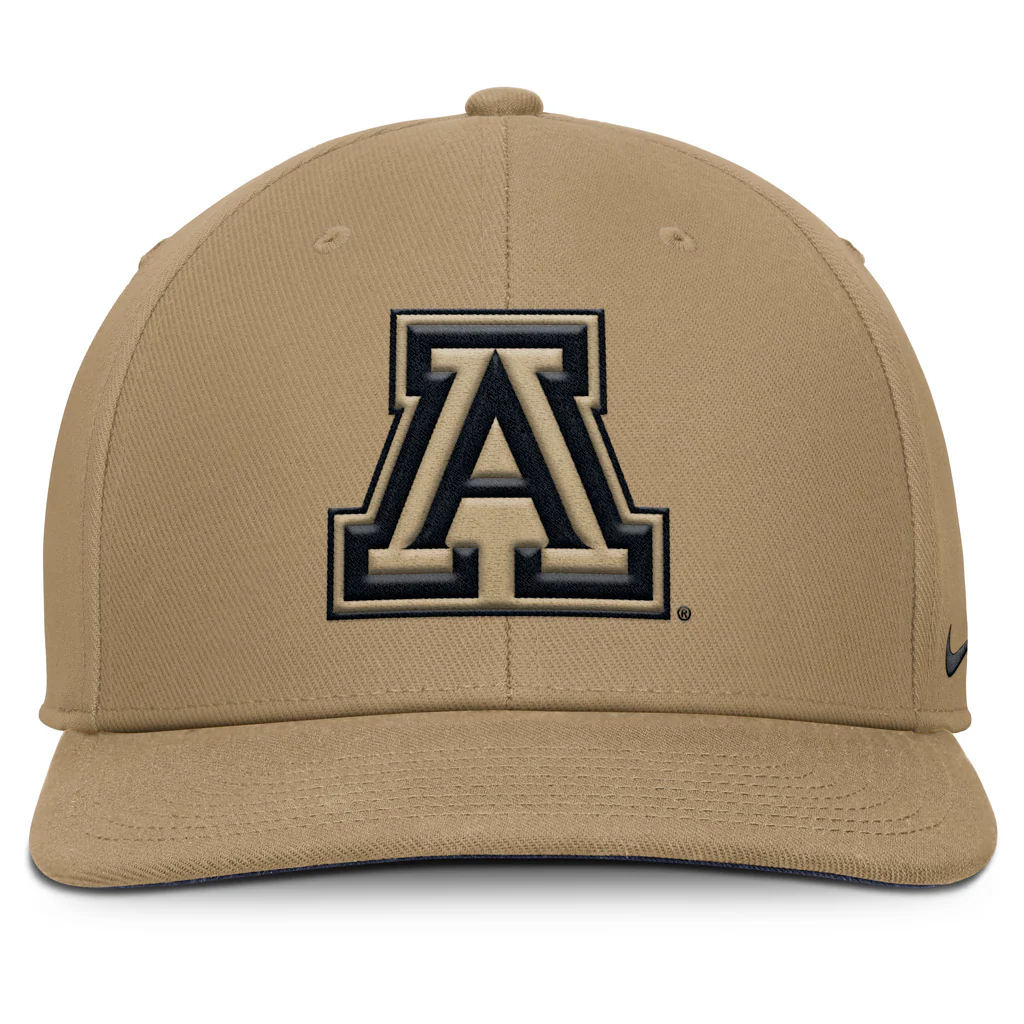 NCAA Arizona Wildcats Nike Tonal Primary Logo Snapback Hat - Khaki - Image 2