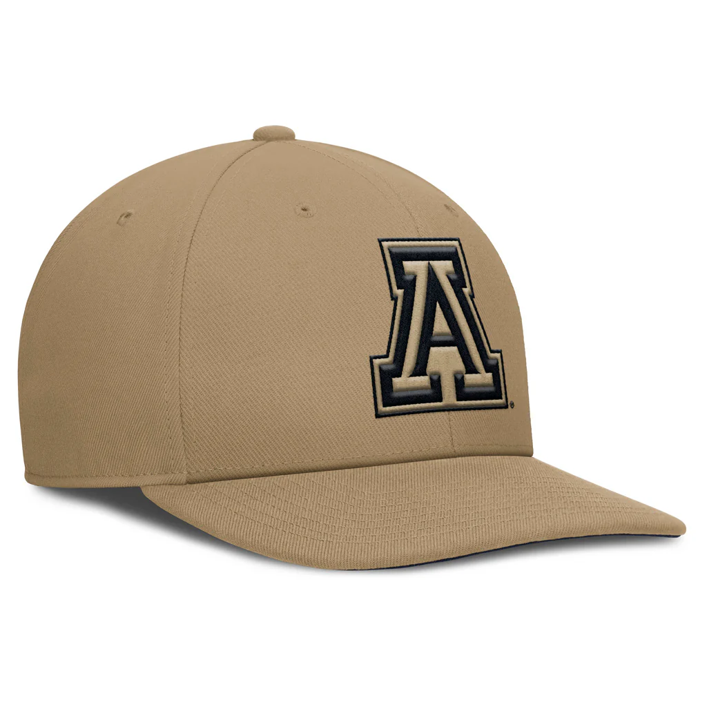 NCAA Arizona Wildcats Nike Tonal Primary Logo Snapback Hat - Khaki - Image 3
