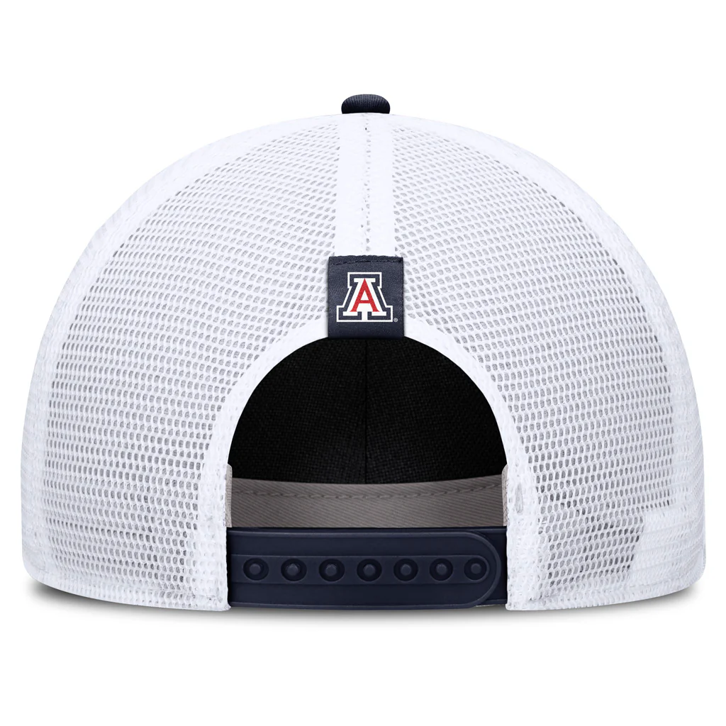 NCAA Arizona Wildcats Nike Tonal Primary Logo Trucker Snapback Hat - Khaki - Image 4