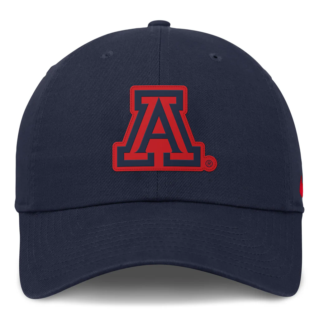 NCAA Arizona Wildcats Nike Tonal Primary Slouch Adjustable Hat - Navy - Image 3