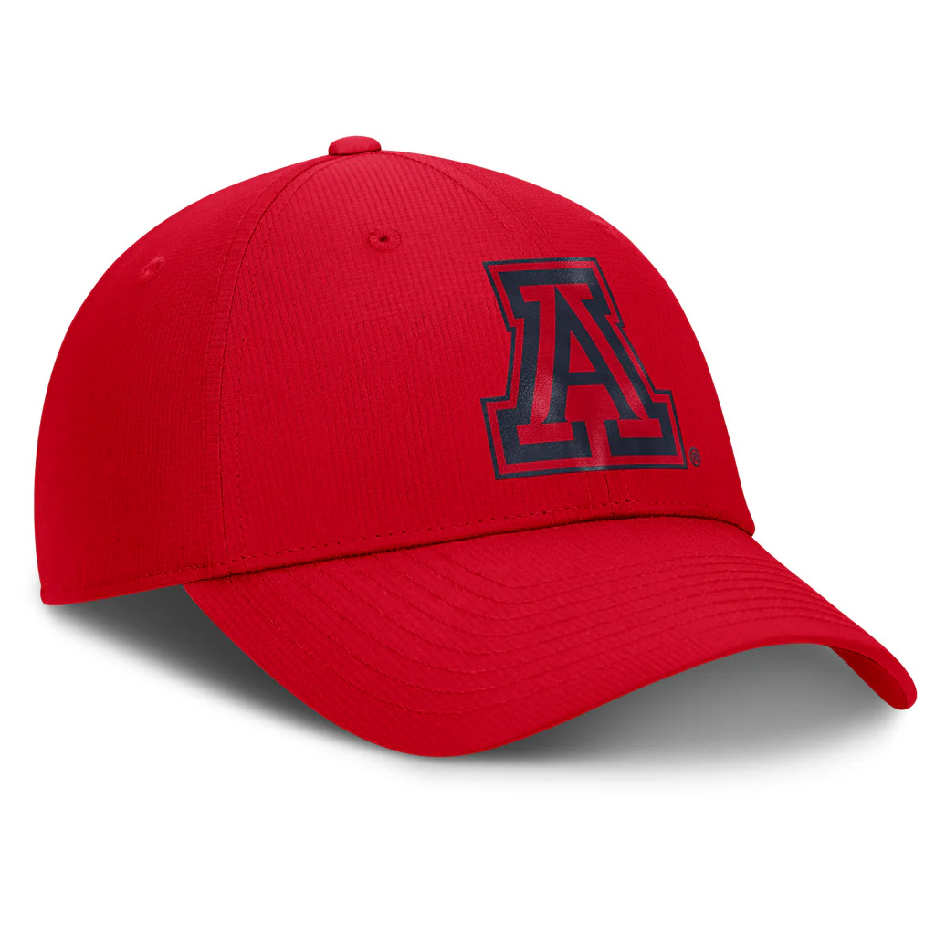 NCAA Arizona Wildcats Nike Tonal Primay Logo Structured Adjustable Hat - Red - Image 3