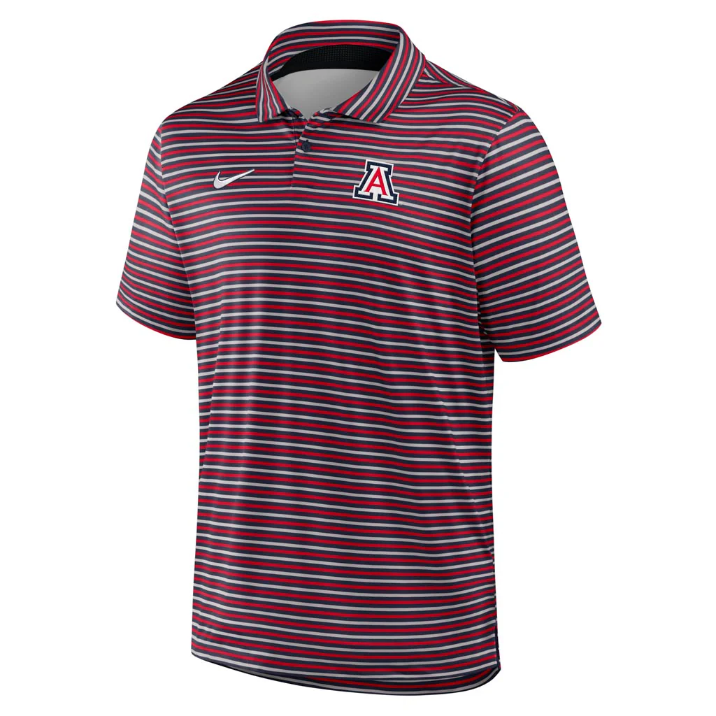 NCAA Arizona Wildcats Nike Tour Stripe Polo - Navy - Image 2
