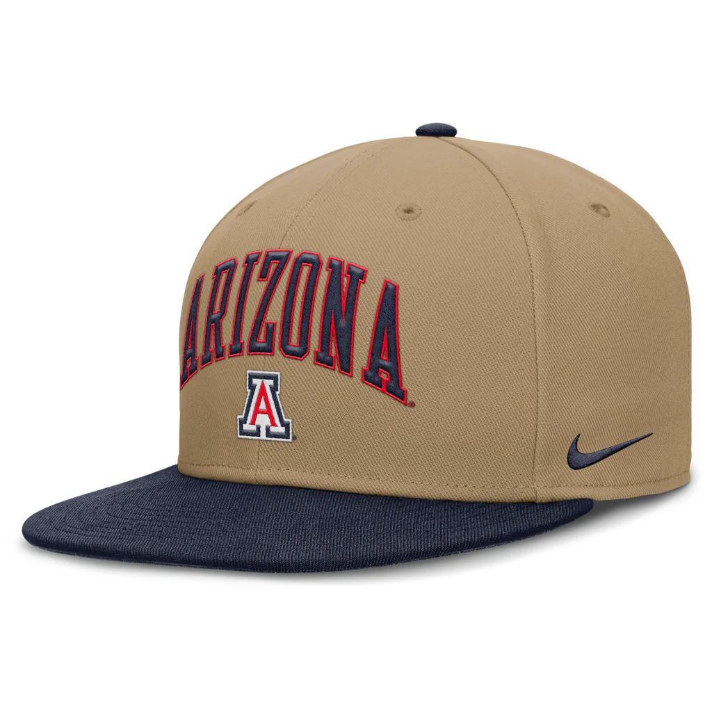 NCAA Arizona Wildcats Nike True Academic Fitted Hat - Khaki