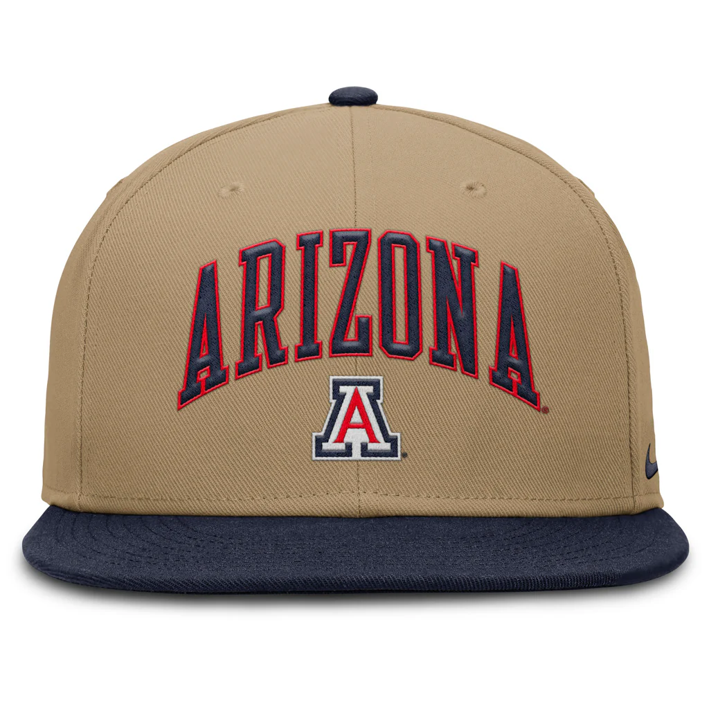 NCAA Arizona Wildcats Nike True Academic Fitted Hat - Khaki - Image 2