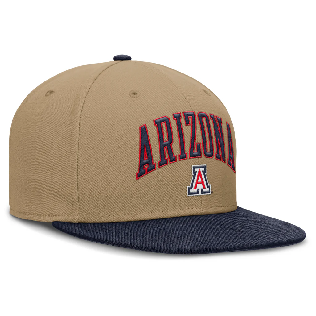 NCAA Arizona Wildcats Nike True Academic Fitted Hat - Khaki - Image 3