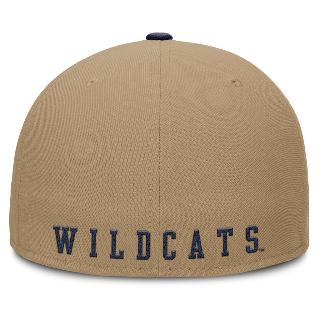 NCAA Arizona Wildcats Nike True Academic Fitted Hat - Khaki - Image 4