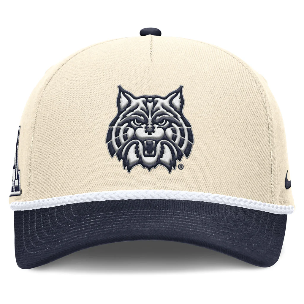 NCAA Arizona Wildcats Nike Two-Tone Rope Structured Adjustable Hat - Cream - Image 3