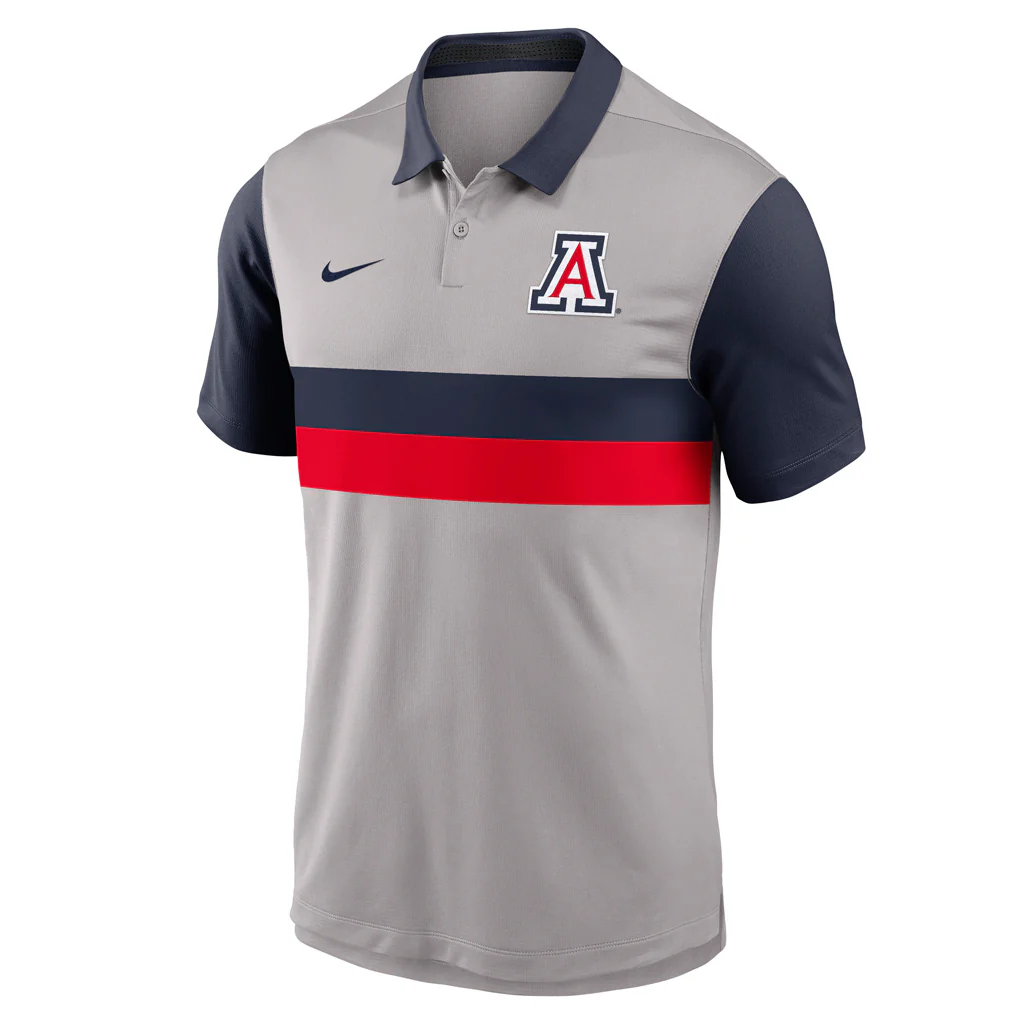 NCAA Arizona Wildcats Nike Vapor Polo - Gray - Image 2