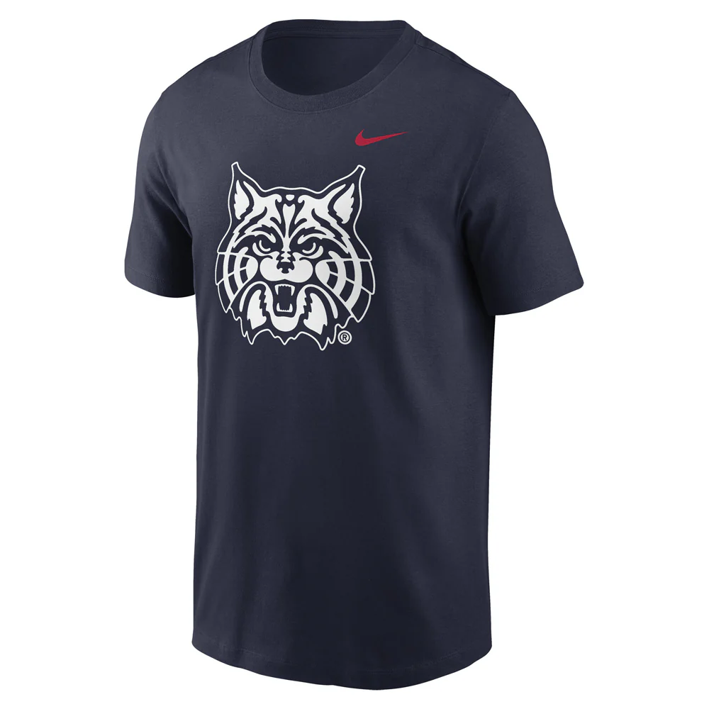 NCAA Arizona Wildcats Nike Mascot Logo Essential T-Shirt - Navy - Image 2