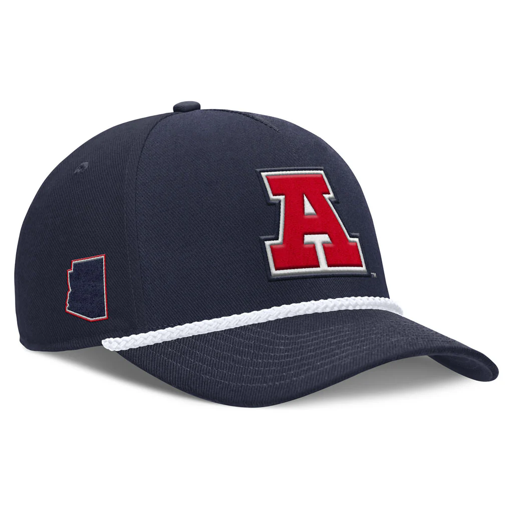 NCAA Arizona Wildcats Nike Vault Rope Structured Adjustable Hat - Navy - Image 2