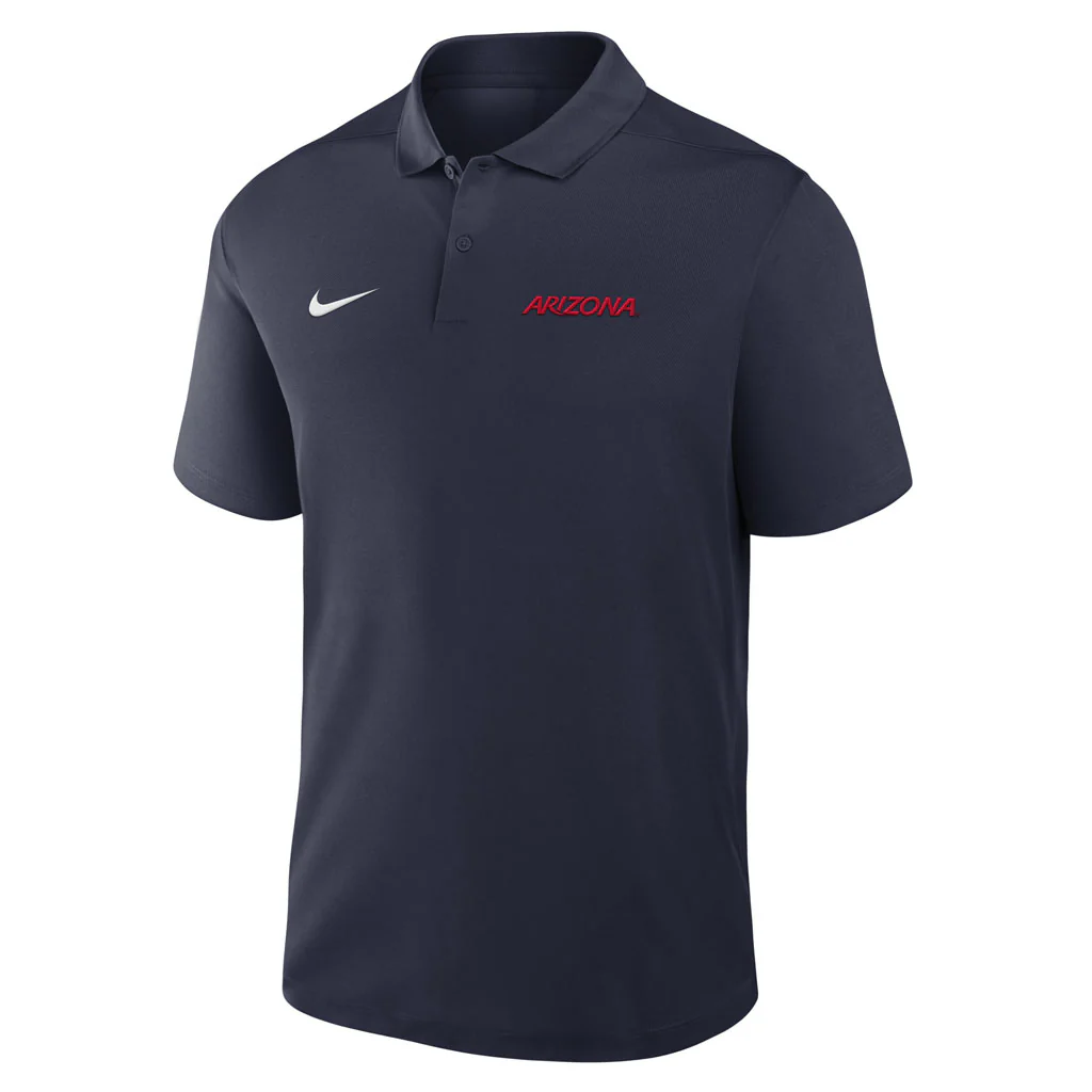 NCAA Arizona Wildcats Nike Victory Wordmark Polo - Navy - Image 2