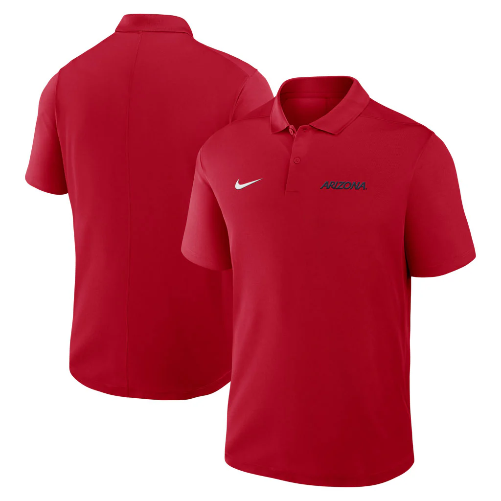 NCAA Arizona Wildcats Nike Victory Wordmark Polo - Red