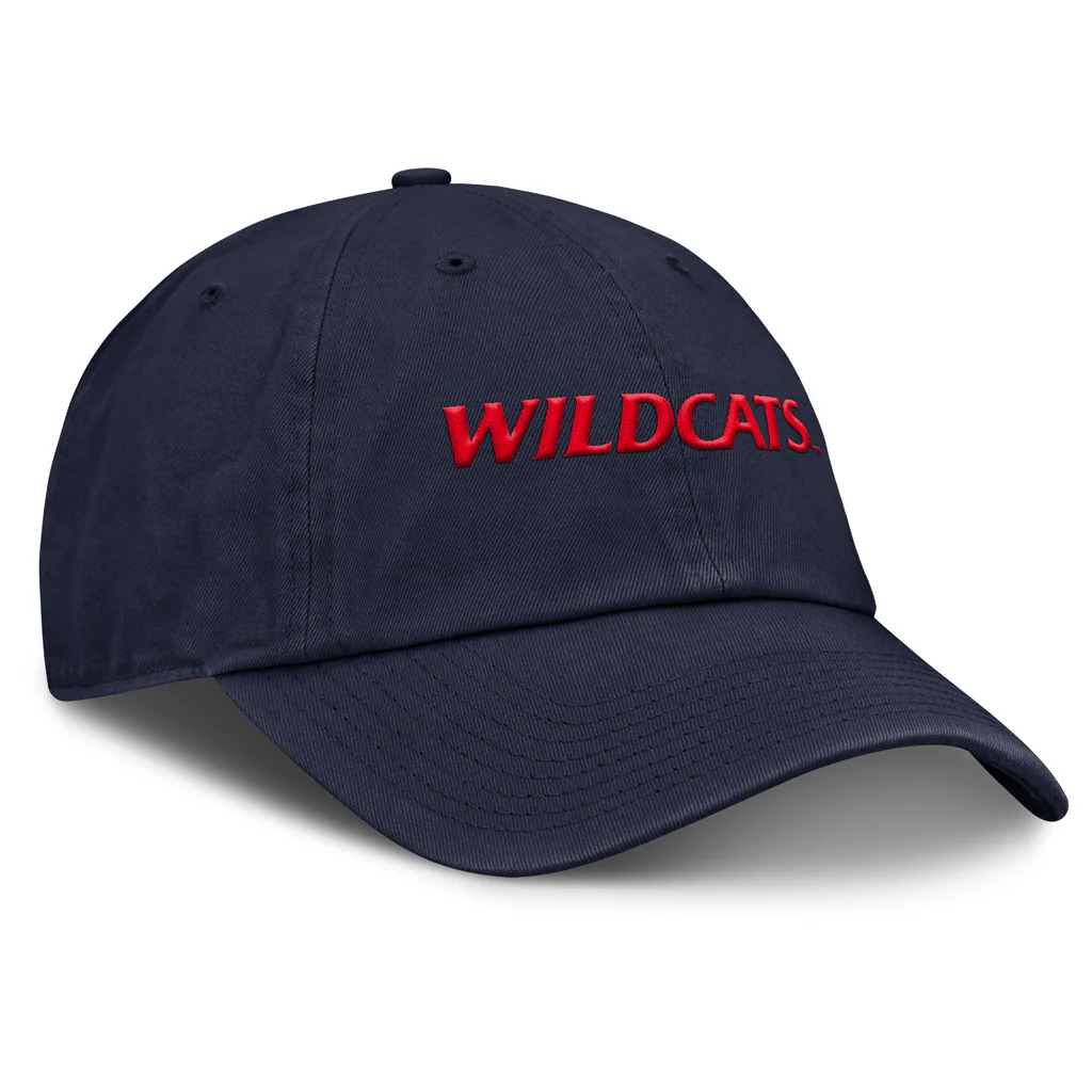 NCAA Arizona Wildcats Nike Wildcat Script Adjustable Slouch Hat - Navy - Image 2
