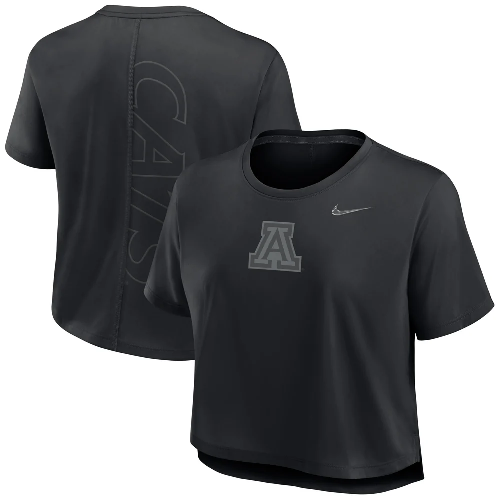 NCAA Arizona Wildcats Women's Nike Performance Dri-Fit Crop Top - Navy