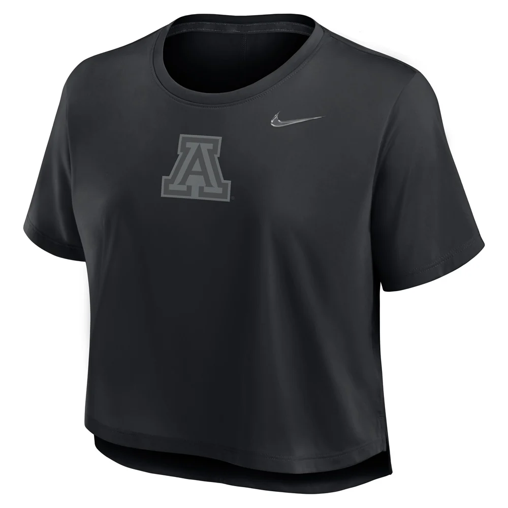 NCAA Arizona Wildcats Women's Nike Performance Dri-Fit Crop Top - Navy - Image 2
