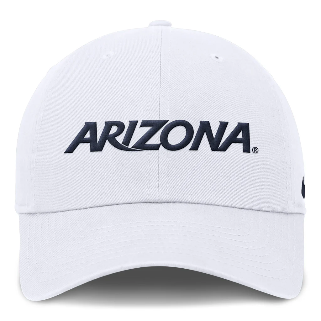NCAA Arizona Wildcats Nike Wordmark Souch Adjustable Hat - White - Image 2