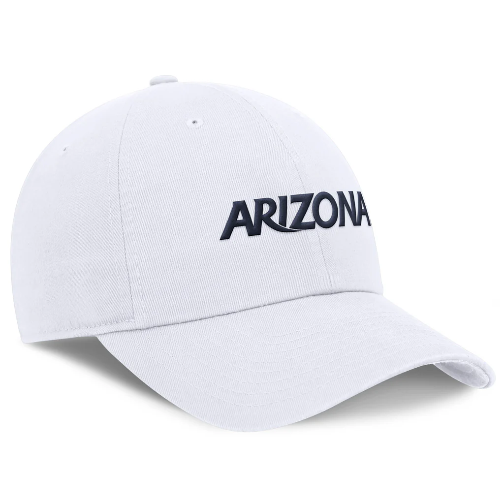 NCAA Arizona Wildcats Nike Wordmark Souch Adjustable Hat - White - Image 3