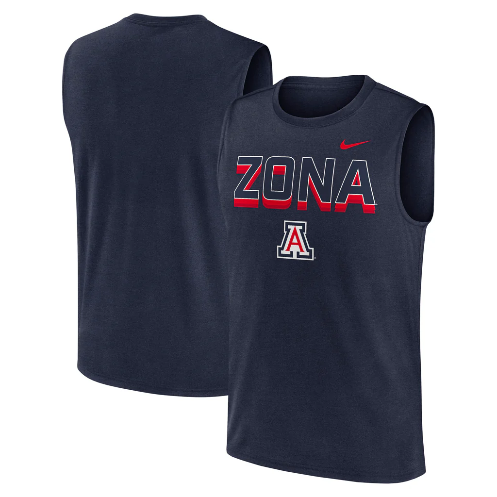 NCAA Arizona Wildcats Nike Zona Muscle Tank Top - Navy