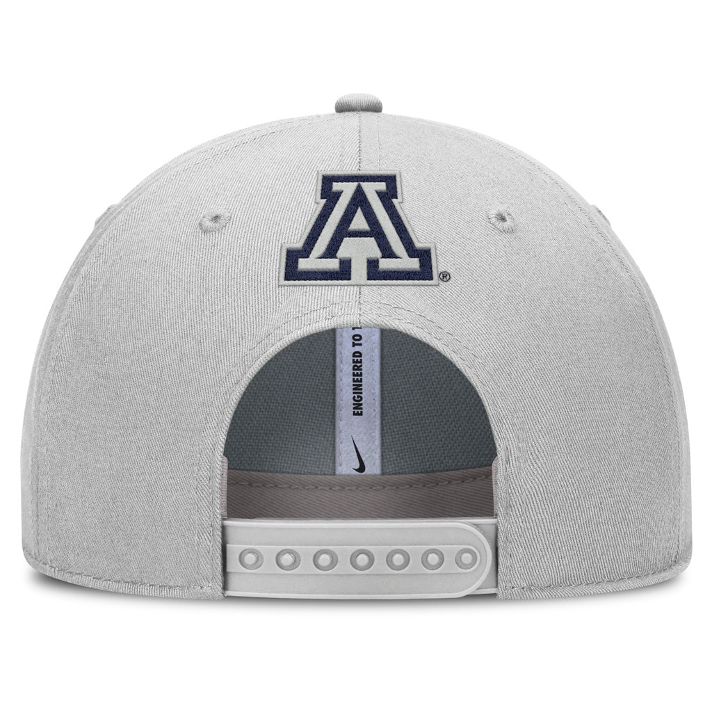 NCAA Arizona Wildcats Nike ZONA Script Structured Snapback - Gray - Image 4