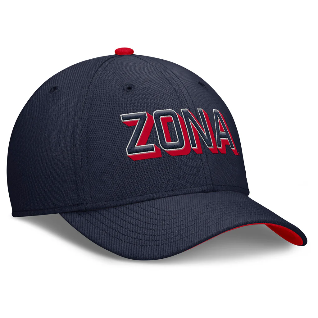 NCAA Arizona Wildcats Nike Zona Swooshflex Fit Hat - Navy - Image 3