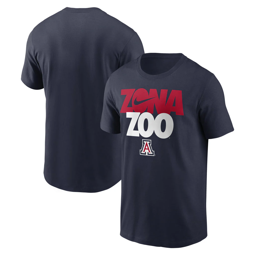 NCAA Arizona Wildcats Nike Zona Zoo T-Shirt - Navy