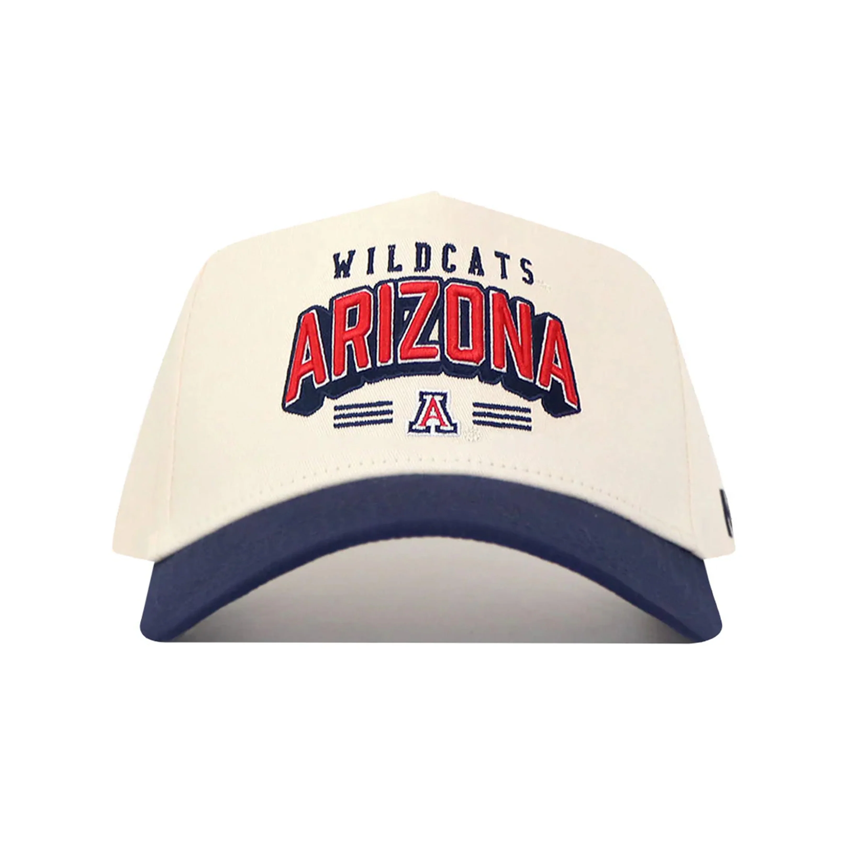 NCAA Arizona Wildcats No Rivals Letterman Structured Hat- Cream