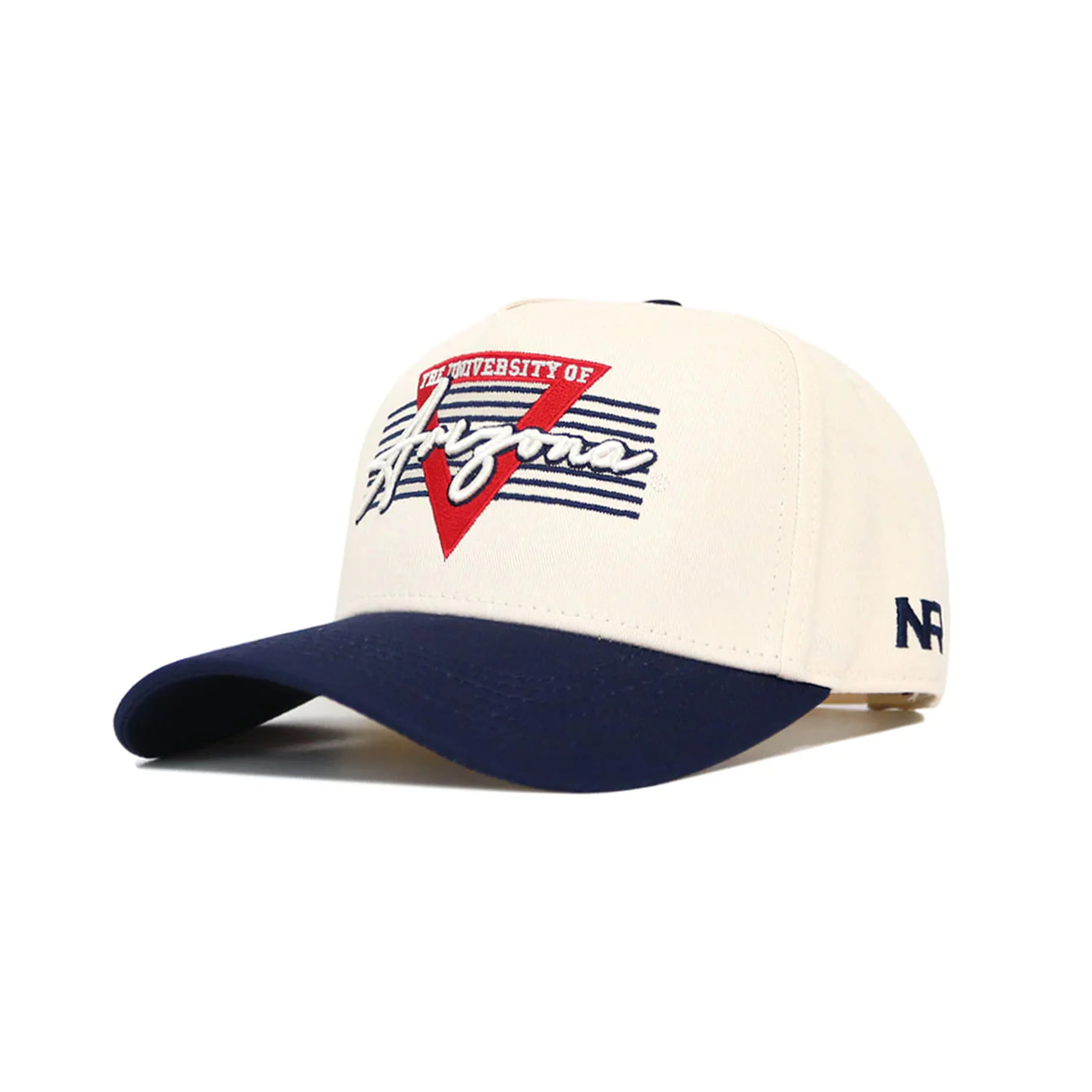 NCAA Arizona Wildcats No Rivals Triangle Game Structured Hat- Cream - Image 2