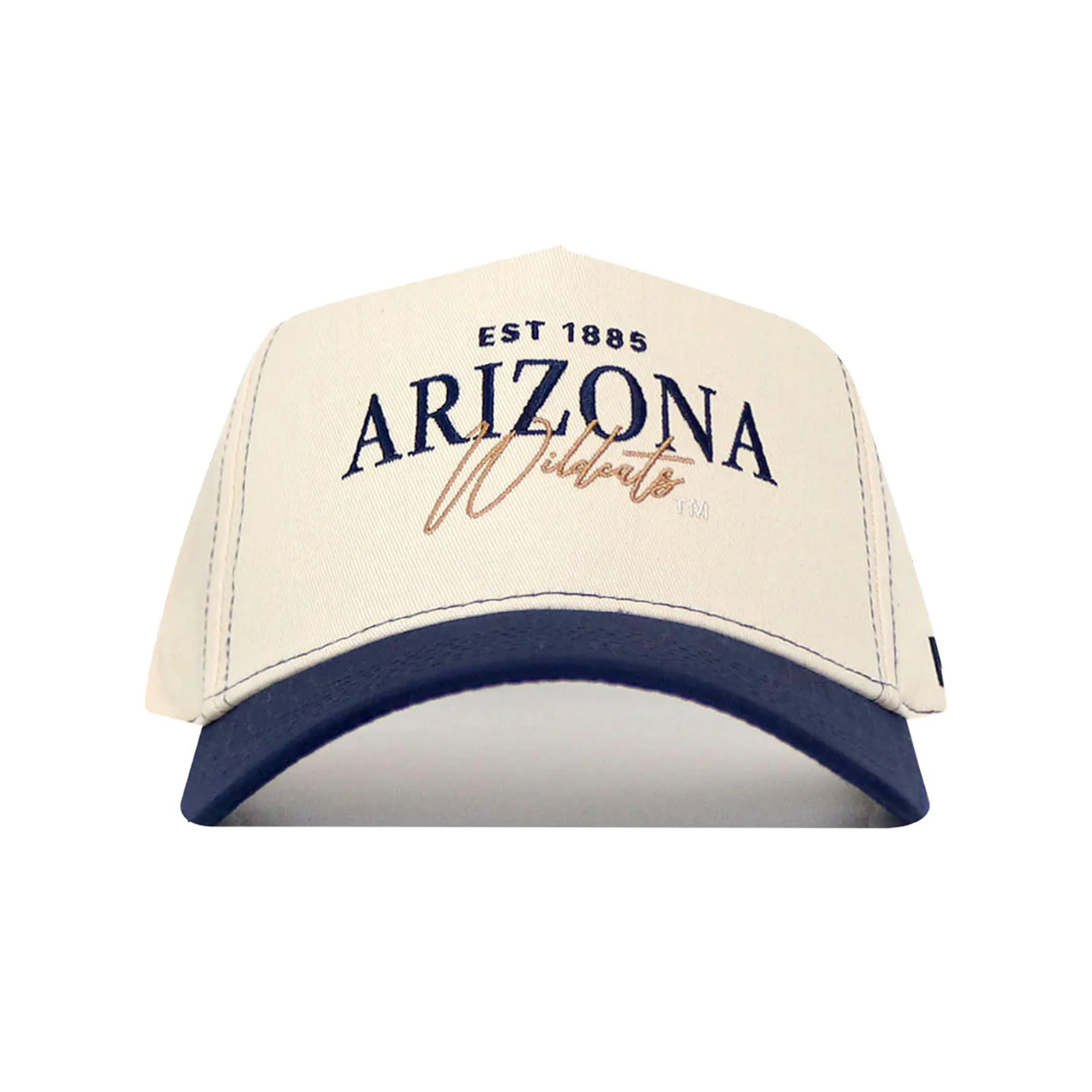 NCAA Arizona Wildcats No Rivals Vintage Structured Hat- Cream