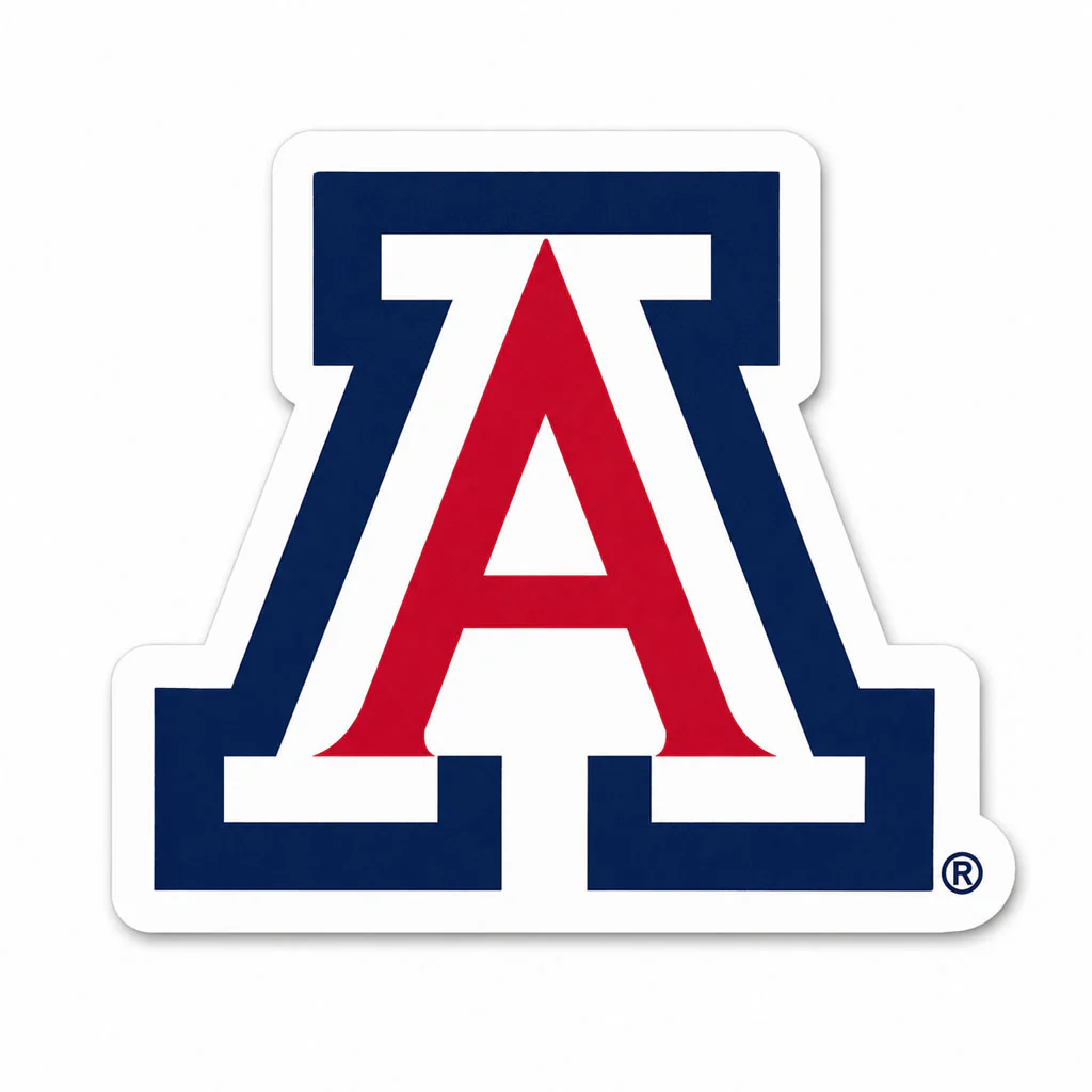 NCAA Arizona Wildcats Primary 3.5" Rugged Sticker