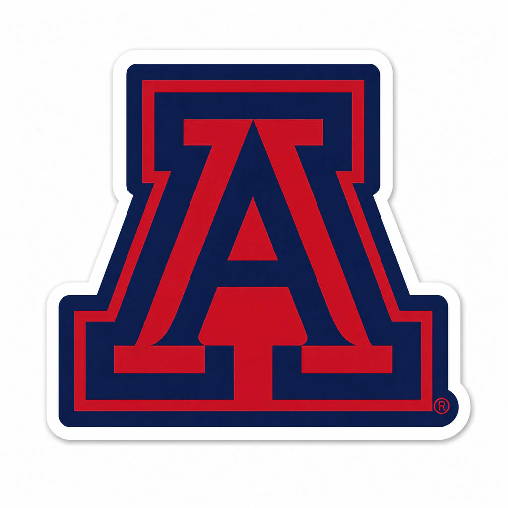 NCAA Arizona Wildcats Primary Tonal 3.5" Rugged Sticker