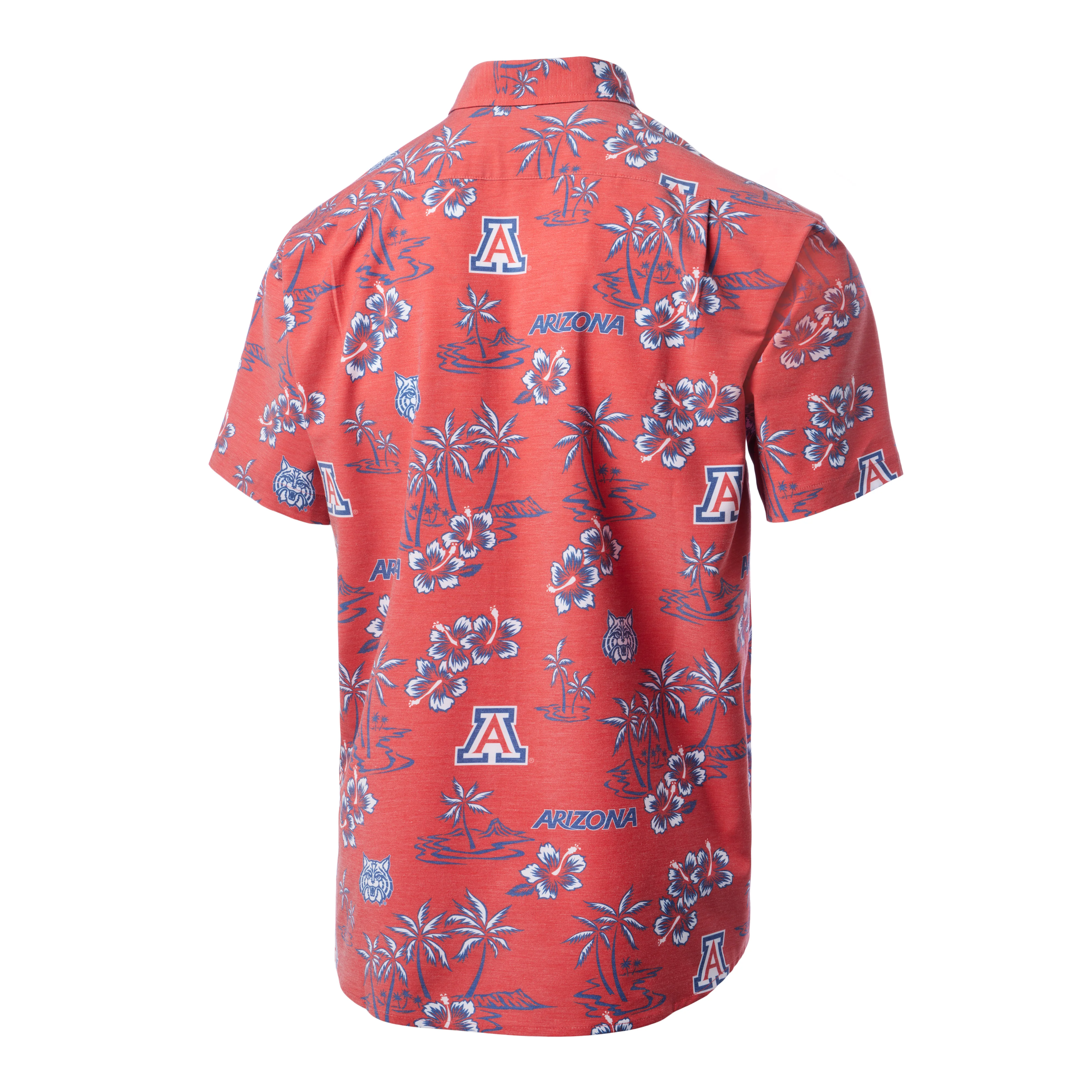 NCAA Arizona Wildcats Reyn Spooner Floral Button Up Shirt - Red - Image 3