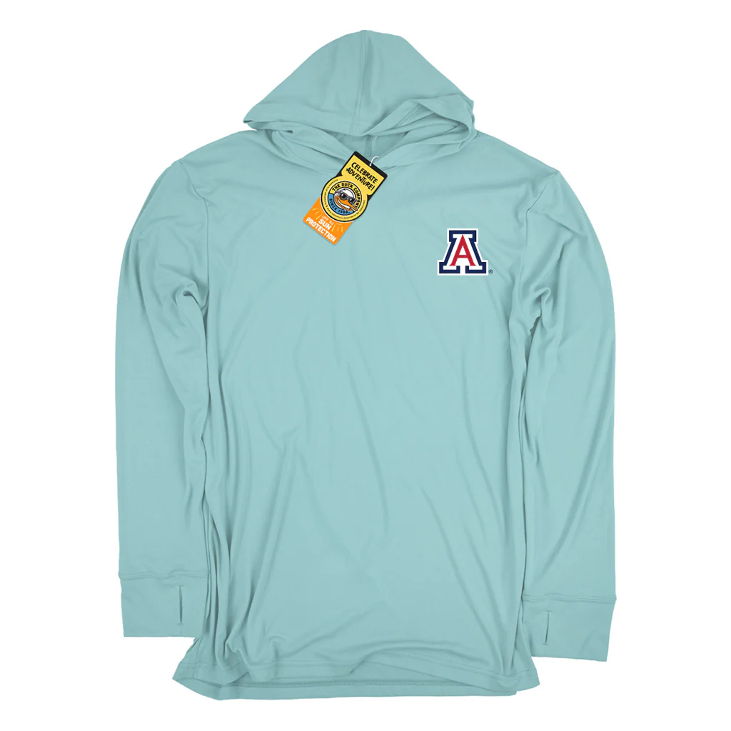 NCAA Arizona Wildcats The Duck Company Fetch Hooded Long Sleeve Shirt - Blue - Image 2