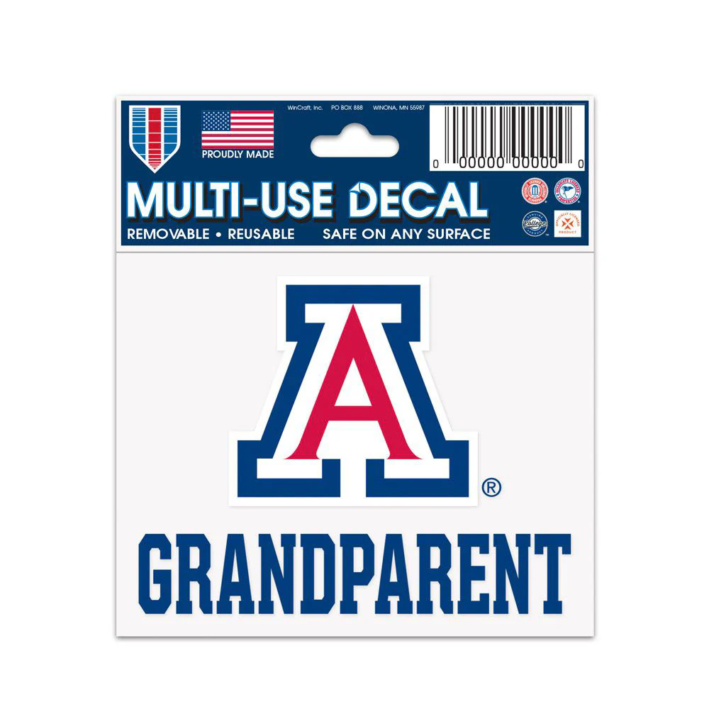 NCAA Arizona Wildcats WinCraft 3"x4" Arizona Grandparents Decal