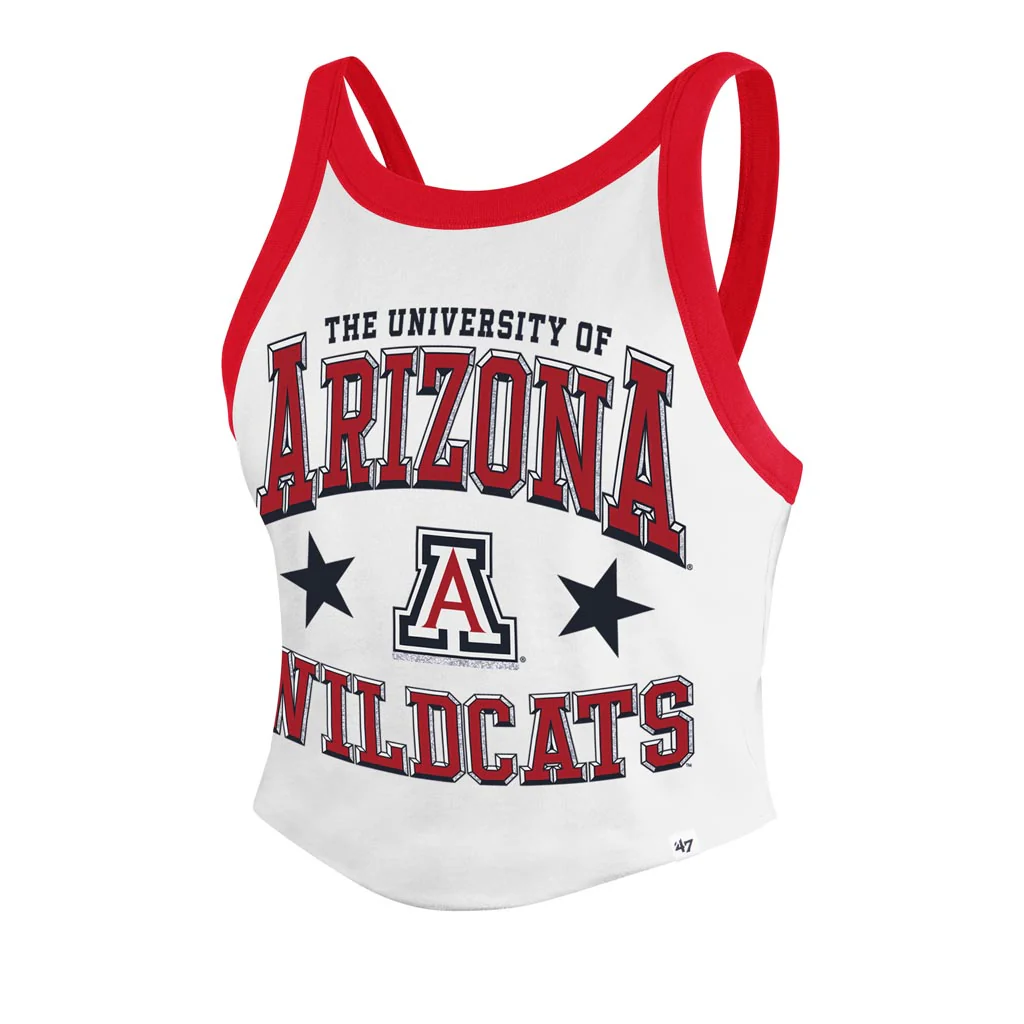 NCAA Arizona Wildcats Women's '47 Energize Sporty Tank Top - White - Image 2