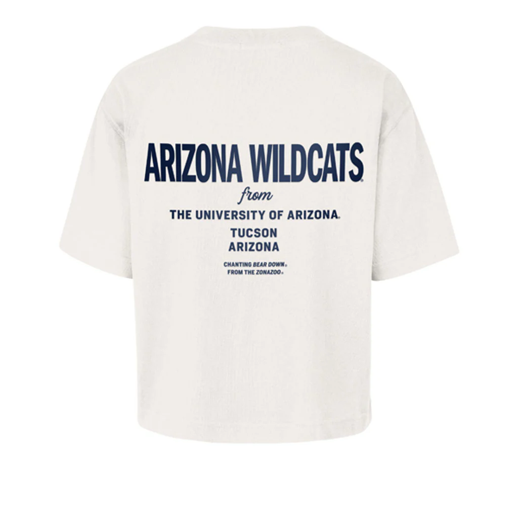 NCAA Arizona Wildcats Women's '47 Sandstone Leon Crop T-Shirt - Sand - Image 2
