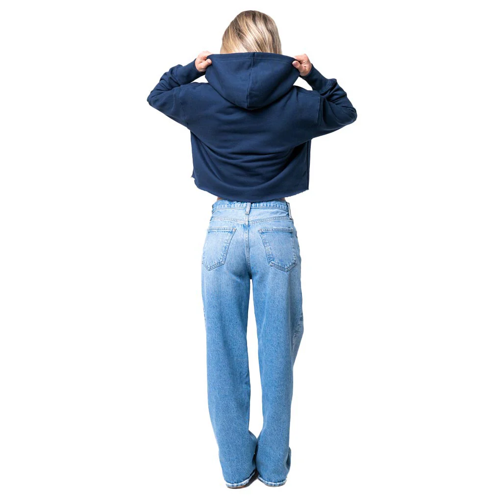 NCAA Arizona Wildcats Women's Established & Co. Croppedped Hoodie - Navy - Image 2