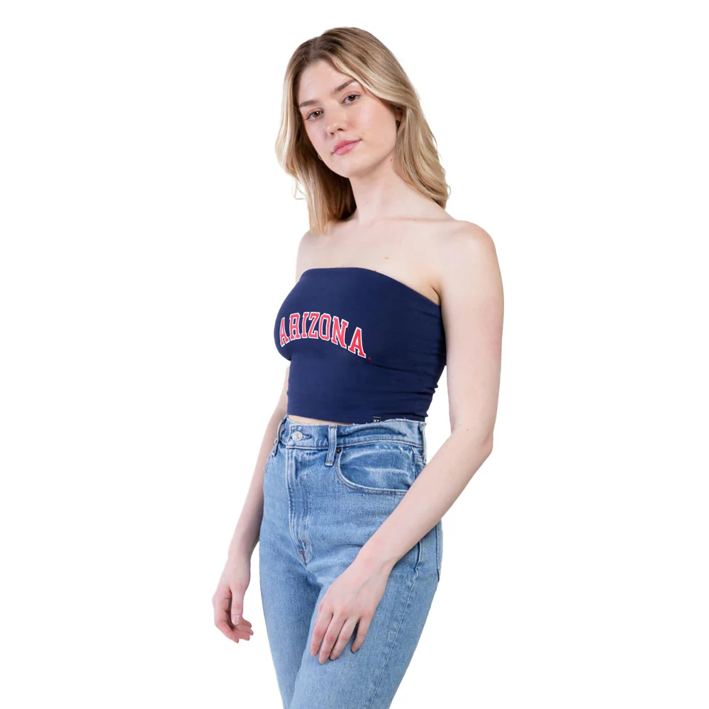 NCAA Arizona Wildcats Women's Hype & Vice Arched Wordmark Tube Top