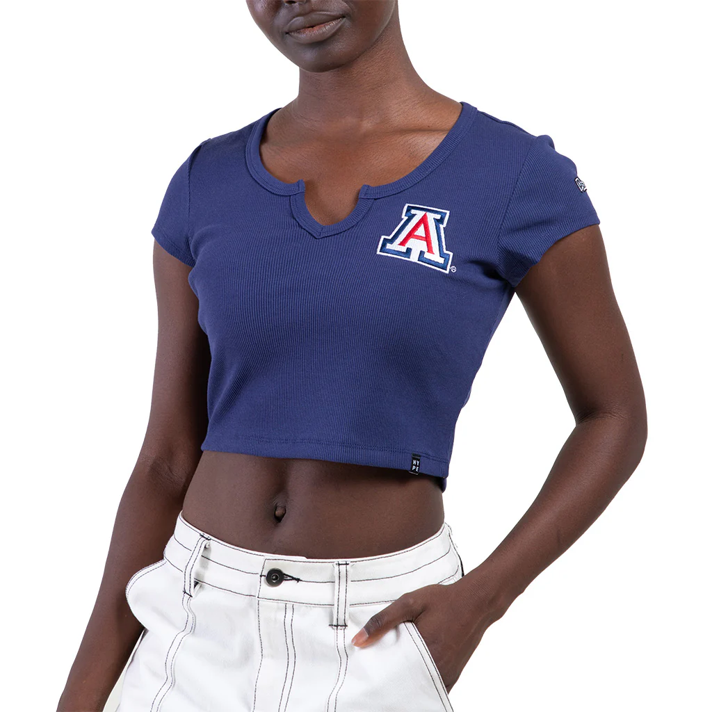 NCAA Arizona Wildcats Women's Hype & Vice Cali T-Shirt - Navy - Image 2